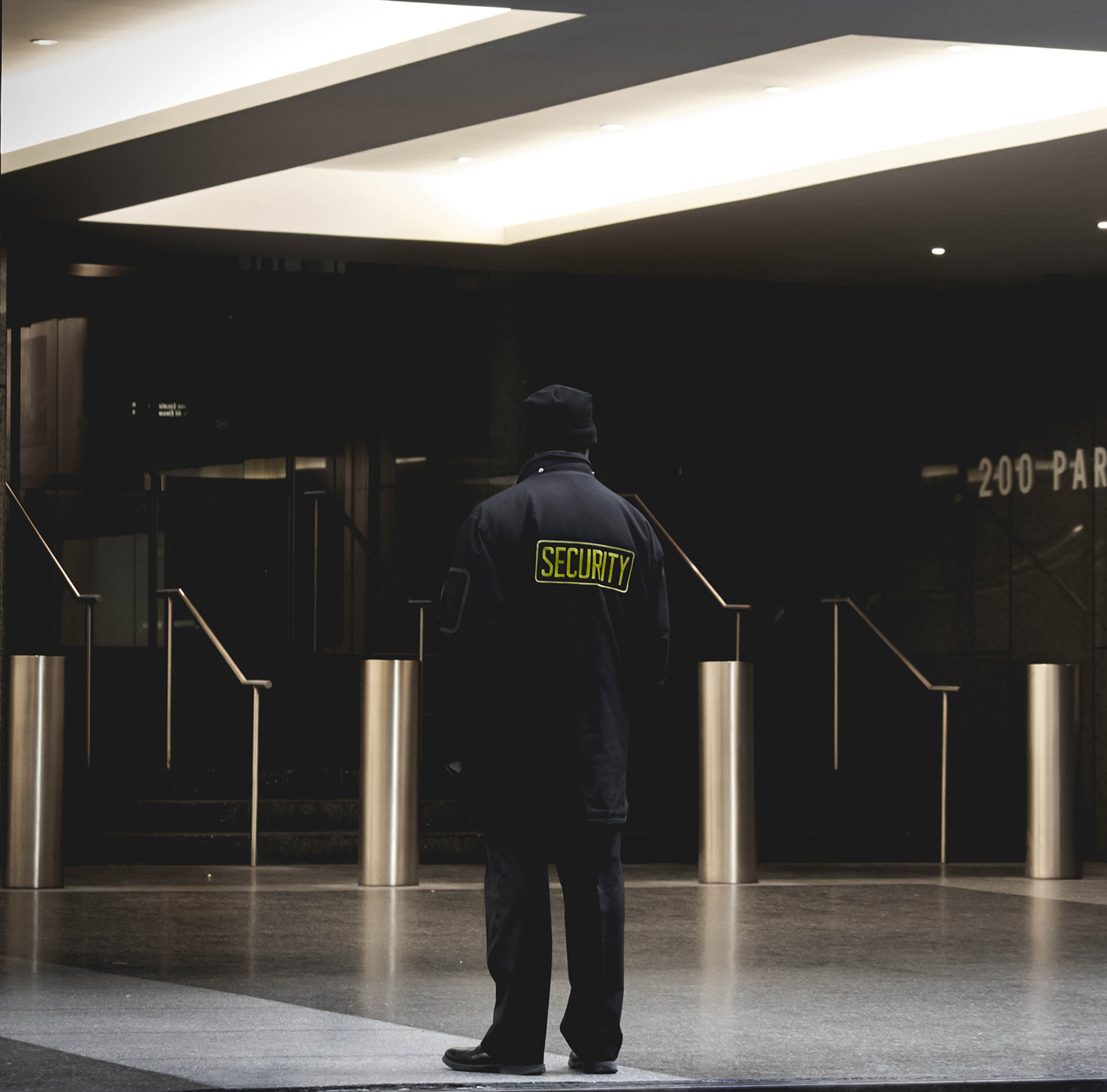 Security guarding main entrance of building| Retail Security | London